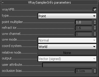 VRay's Sampler Info interface